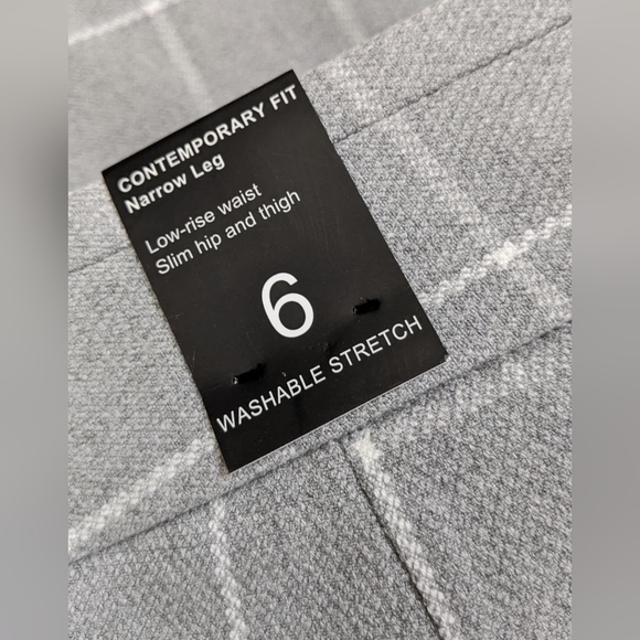 NWT Amanda & Chelsea plaid trousers. Sz. 6 - Picture 3 of 10